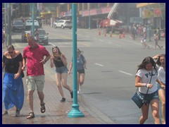 Clifton Hill - this fountain makes the visitors soaking wet!
